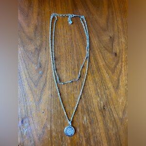 NEW Kendra Scott multi strand silver necklace